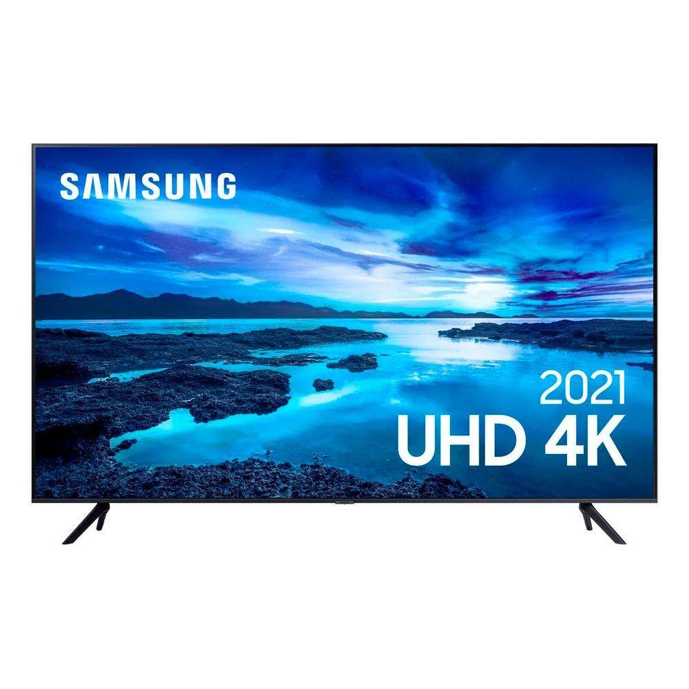 Smart Tv 43" Uhd Samsung 4k 43au7700 Processador Crystal 4k Tela Sem ...