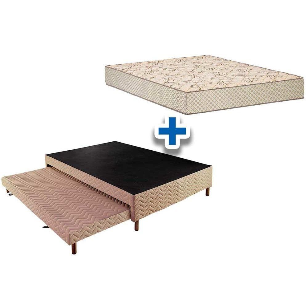 Bicama Box+Colchão Polar D33 Pérola Clean Casal 138