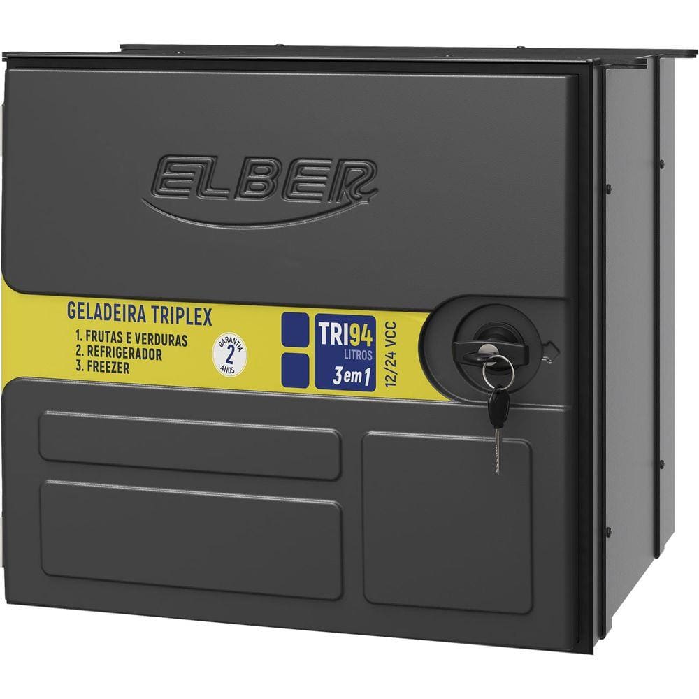 Geladeira de Caminhão Externa Triplex 94 Litros 12/24v Elber
