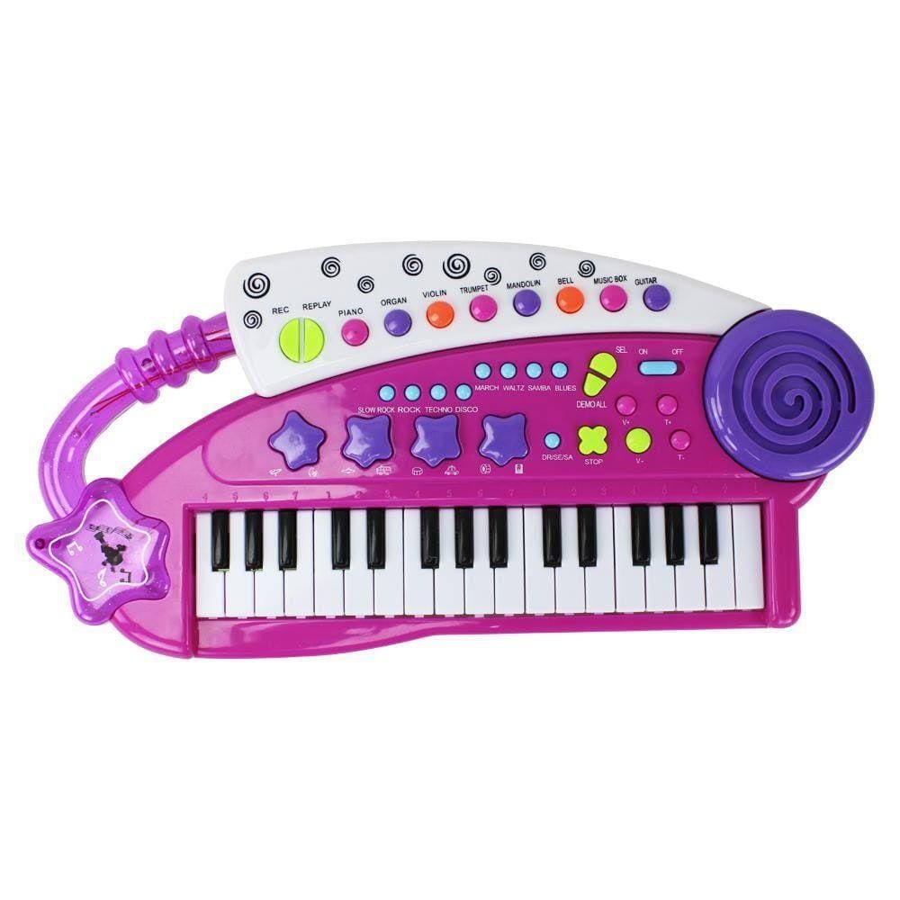 Brinquedo Teclado Musical Infantil Colorido 31 Teclas Importway