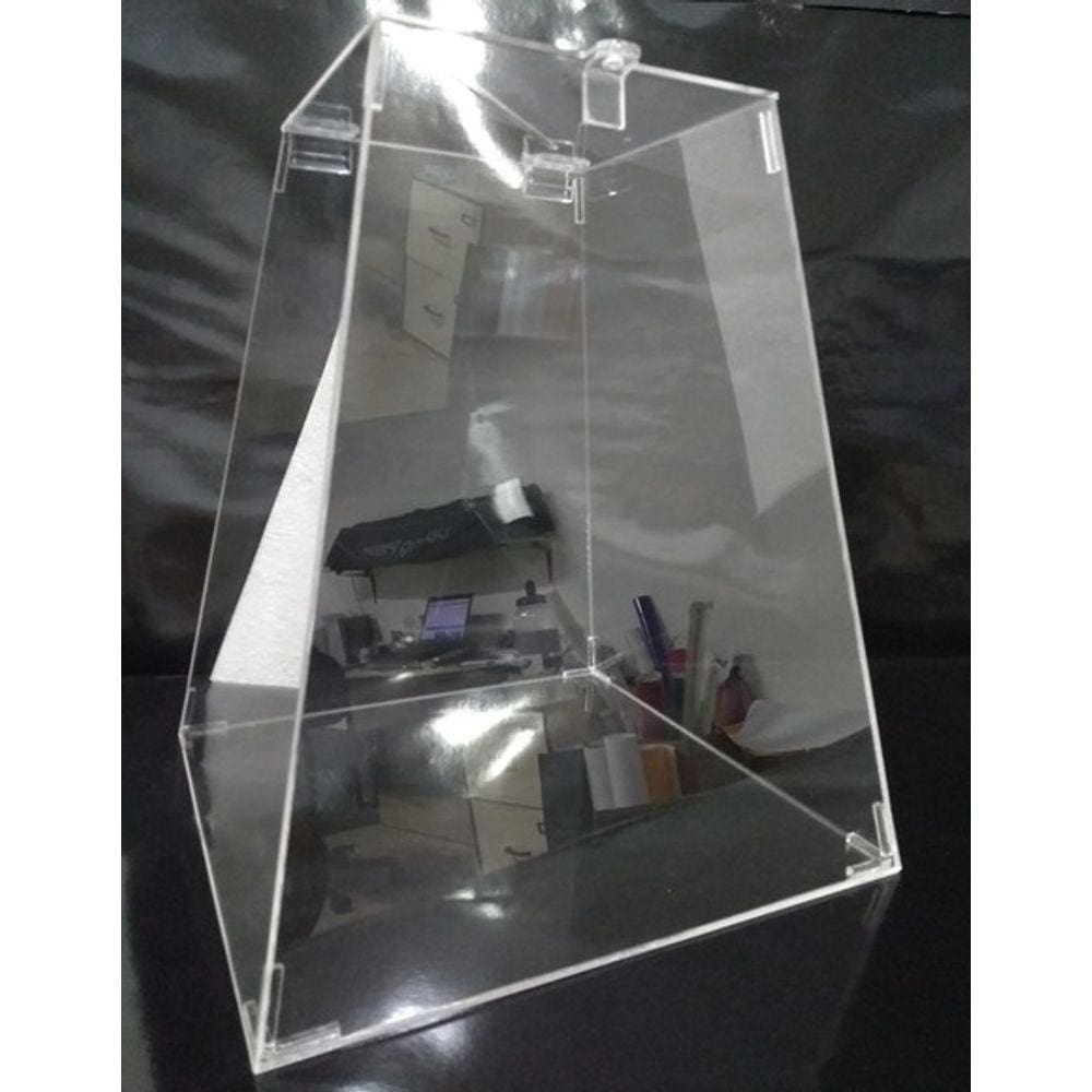 Urna Em Acrílico Transparente (cristal) C/ 27cm De Altura