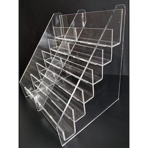 Porta Cartão De Visita C/ 12 Divisórias/escada