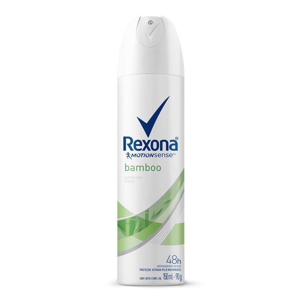 Desodorante Antitranspirante Aerosol Rexona Feminino Bamboo E Aloe Vera