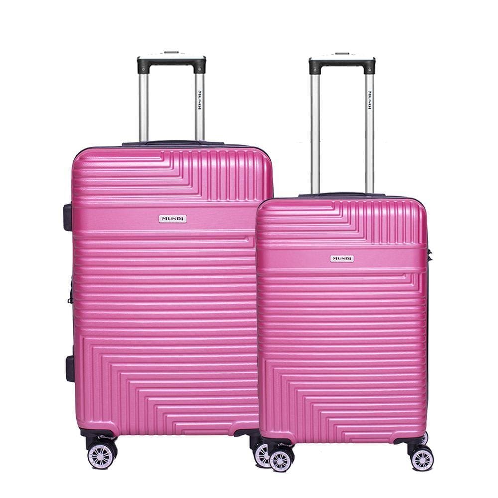 Kit Mala de Viagem Pequena 10kg + Mala Média 23kg MD2159 Mundi 360°