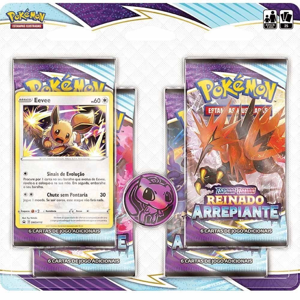 Pokémon Blister Quadruplo Reinado Arrepiante Eevee - Copag