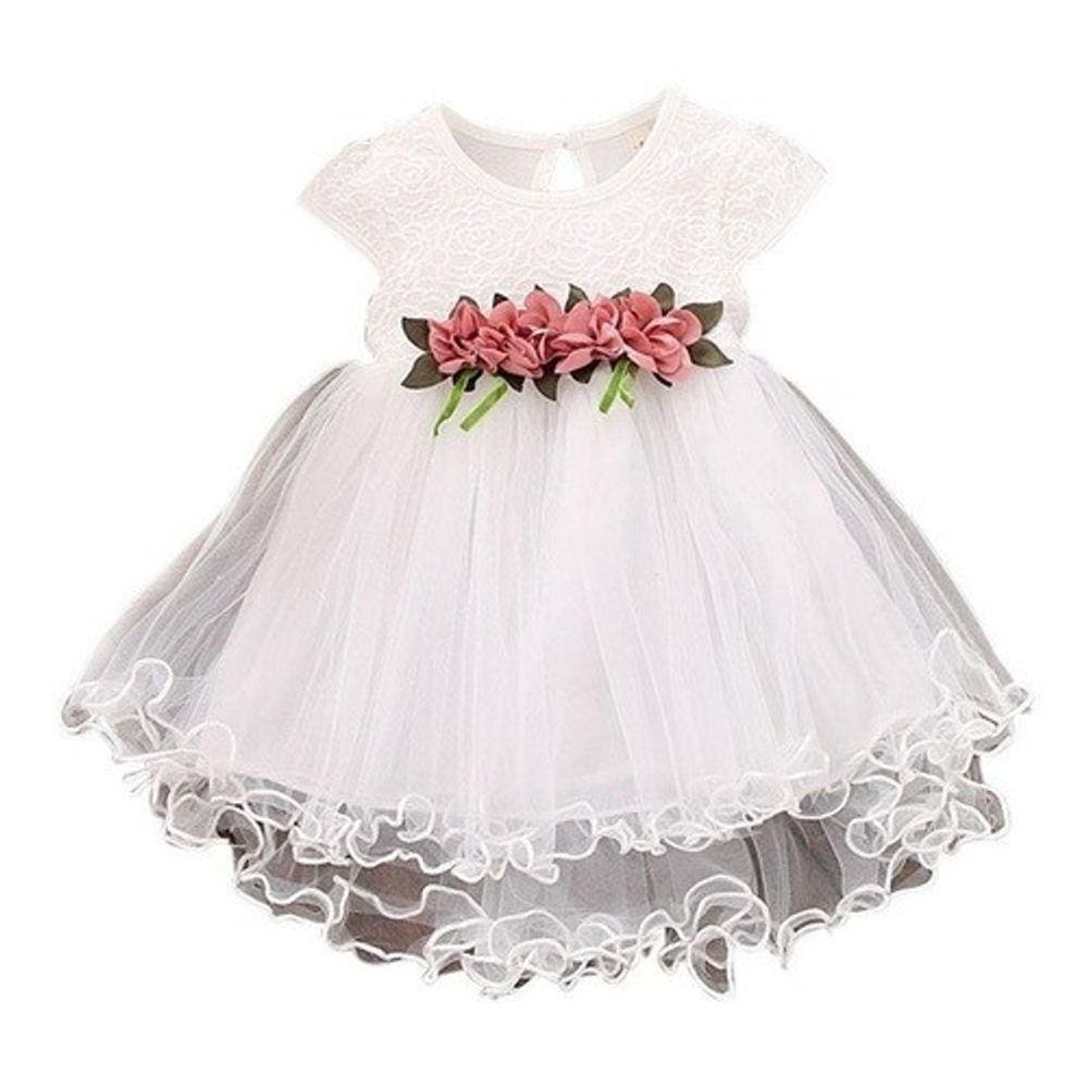 Vestido Infantil Festa Batizado Bebe Casamento Aniversário