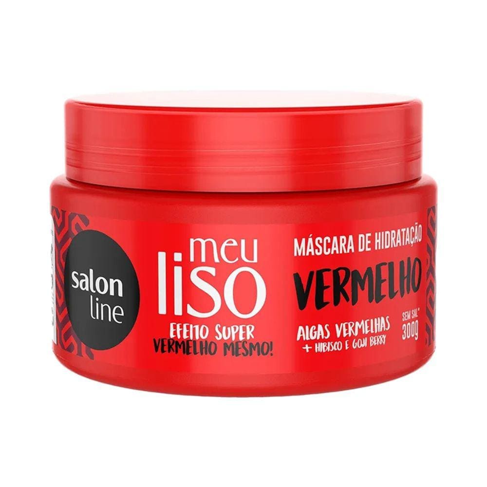Mascara Salon Line 300Gr Meu Liso Vermelho
