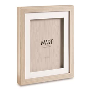 Porta Retrato Madeira Com Paspatur Branco 15X20Cm Mdf