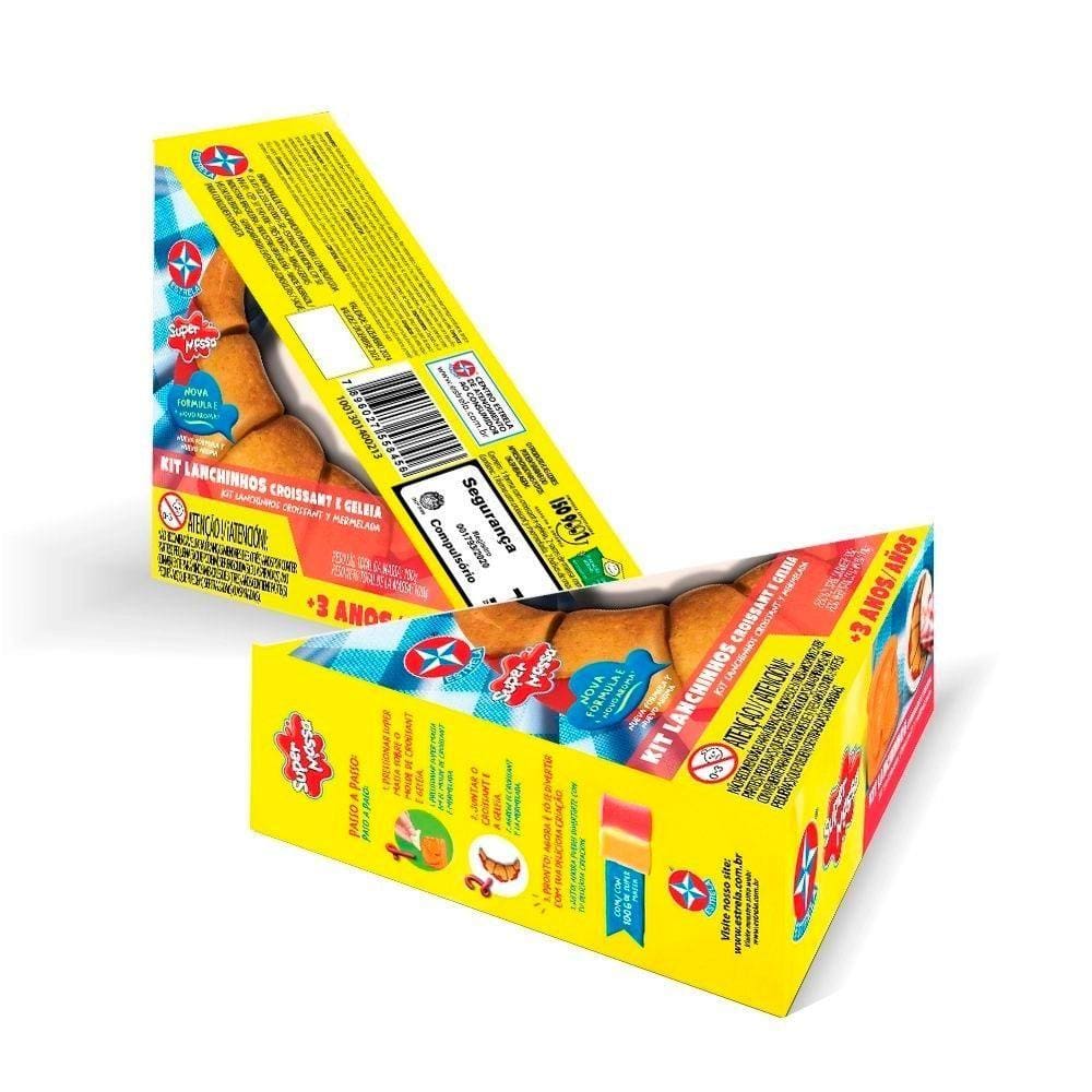 Super Massa Kit Lanchinhos Croissant e Geléia