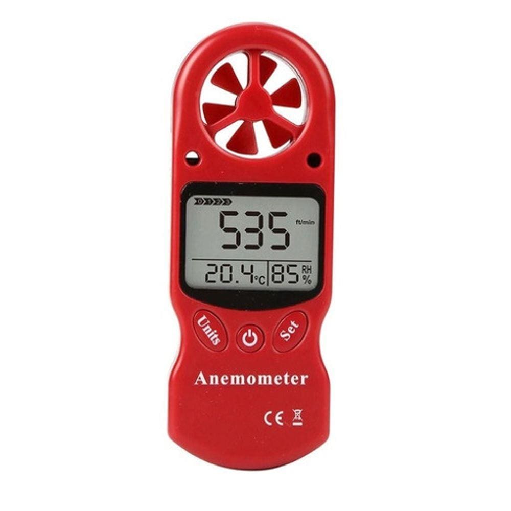Anemômetro Medidor Digital 3 Em 1 Velocidade Vento Umidade