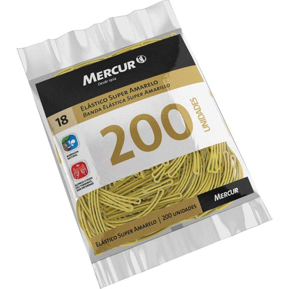 Elástico Amarelo N.18 Super 100Gr. 200 Peças