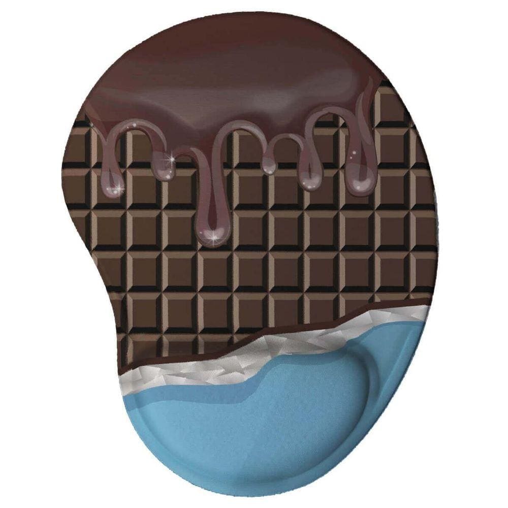 Mouse Pad Ergonômico Chocolate Presente Criativo