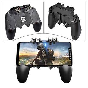 2 Gamepads com Gatilho Controle Celular Joystick Suporte Jogo