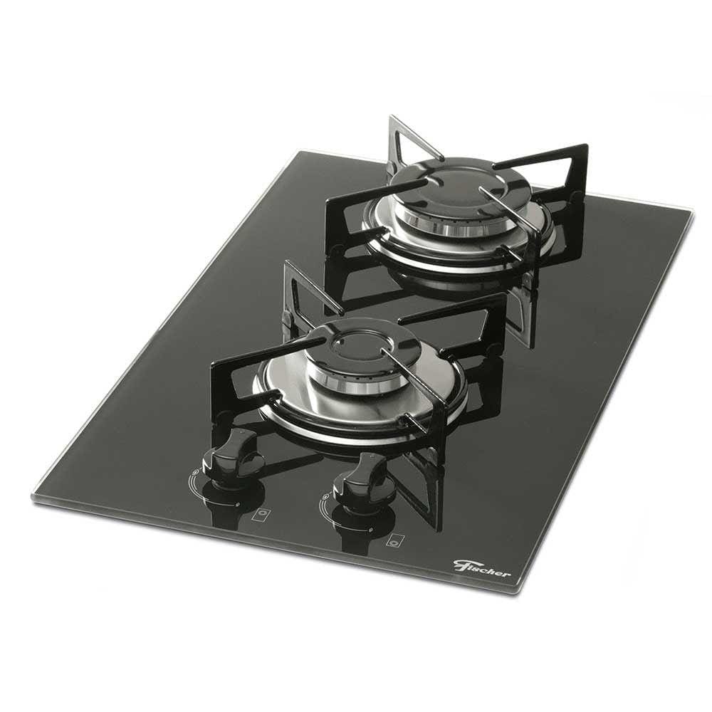 Cooktop 2 Bocas Fischer com Mesa de Vidro