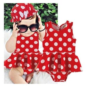 Body Bodies Bebe Menina Regata Com Saia + Chapéu Bolinha Ver