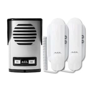 Porteiro Eletrônico Coletivo 2 pontos c/2 interfones - AGL