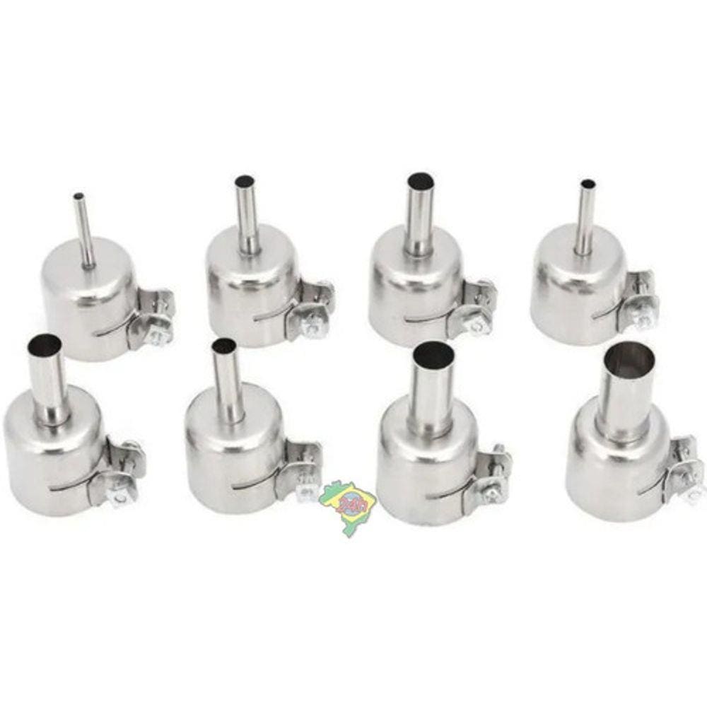 8 X Bicos P/ Pistola De Solda Ar Quente 850a 852 852d 950