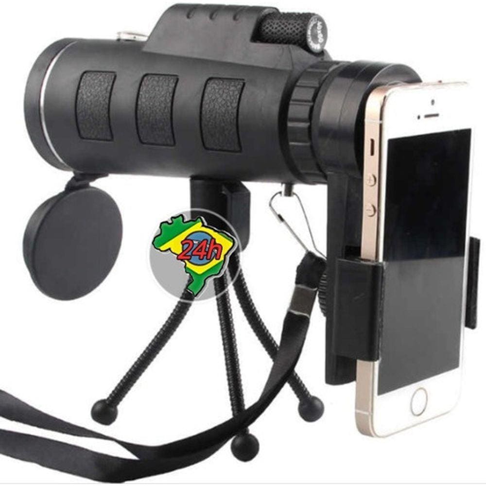 Luneta Monóculo 40x60 Suporta Celular Fmc Foco Ajustável Pro