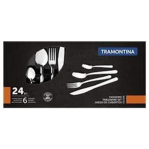 Conjunto de Talheres Inox Tramontina Búzios 24 Pçs