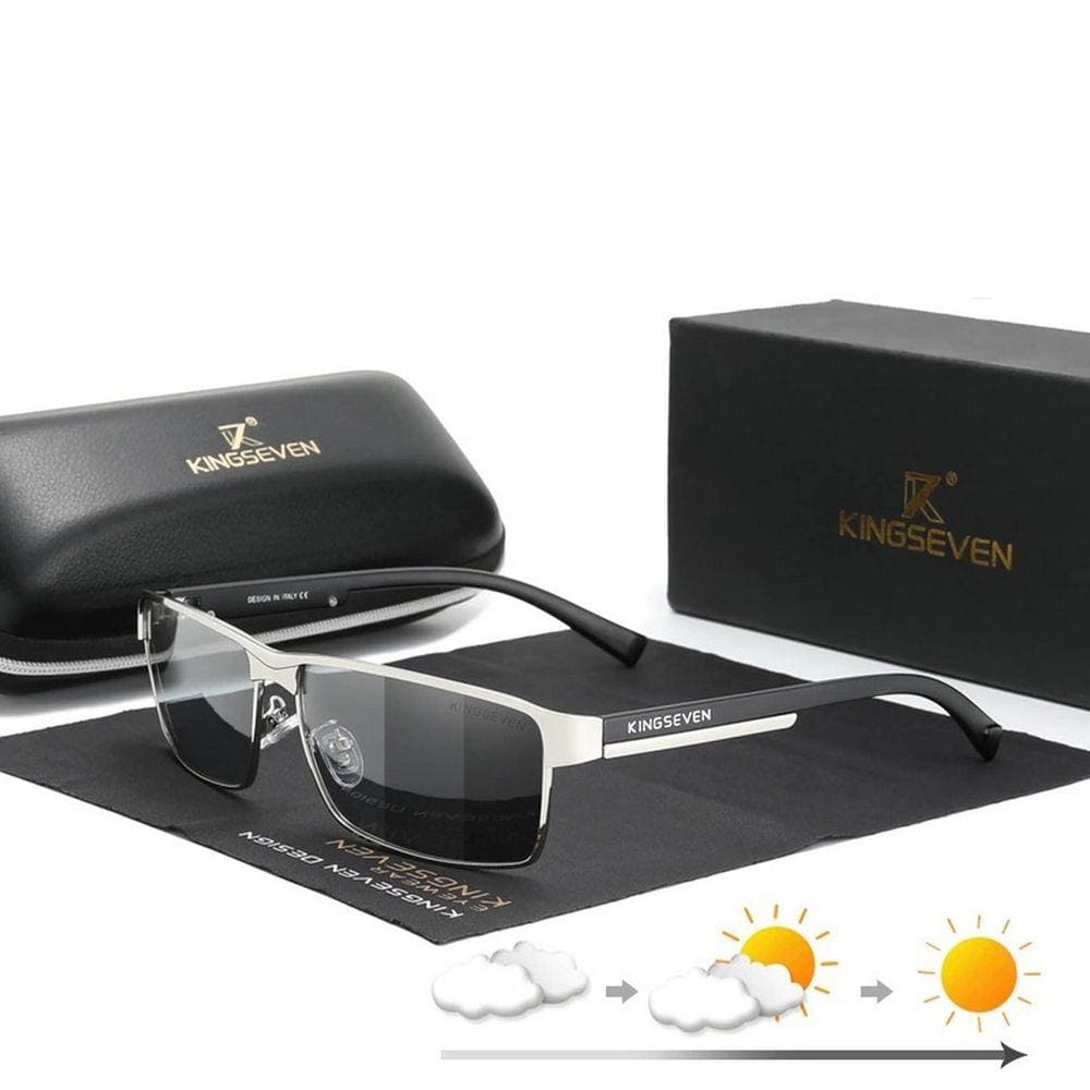 Óculos de Sol Masculino Kingseven com Proteção Uv400 Polarizados Anti-reflexo