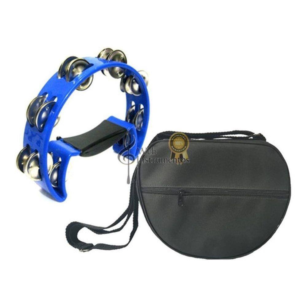 Kit pandeiro meia lua triangulo tamborim chocalho ganza | Pontofrio