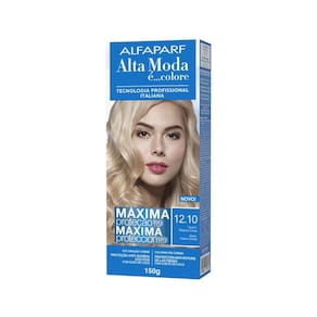 Alta Moda Tinta 12.10 Louro Platina Cinza 150g