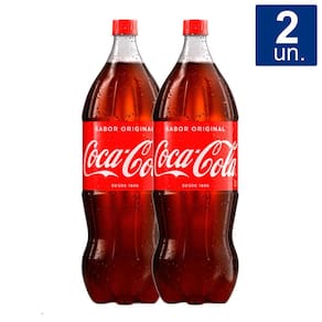 Kit 2 UN Refrigerante Coca Cola Pet 2 Litros
