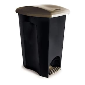 Lixeira C/ Pedal Ecoblack 48L