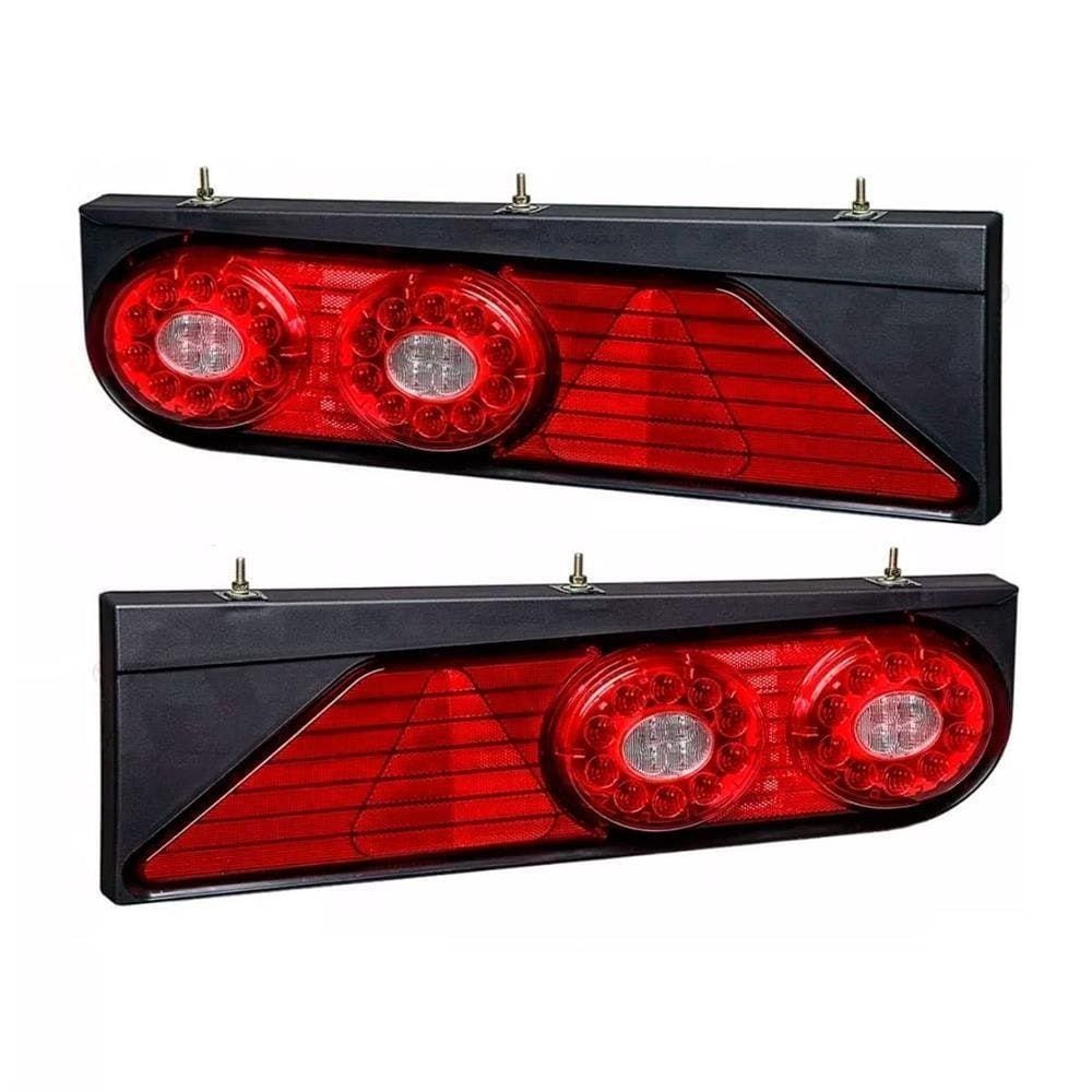 Par Lanterna Traseira Completa Carreta Randon Led Apos 2013