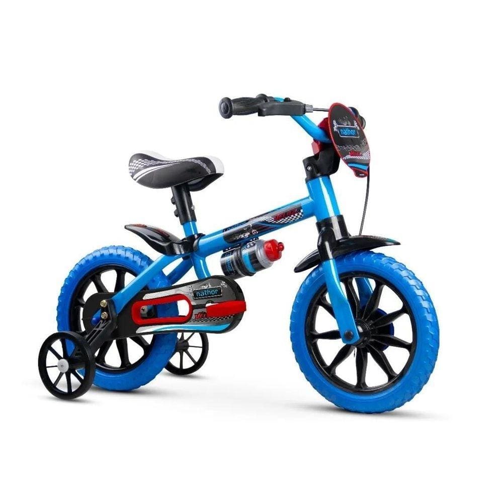 Bicicleta Infantil  Aro 12 Menino Veloz - Selim Pu - Nathor