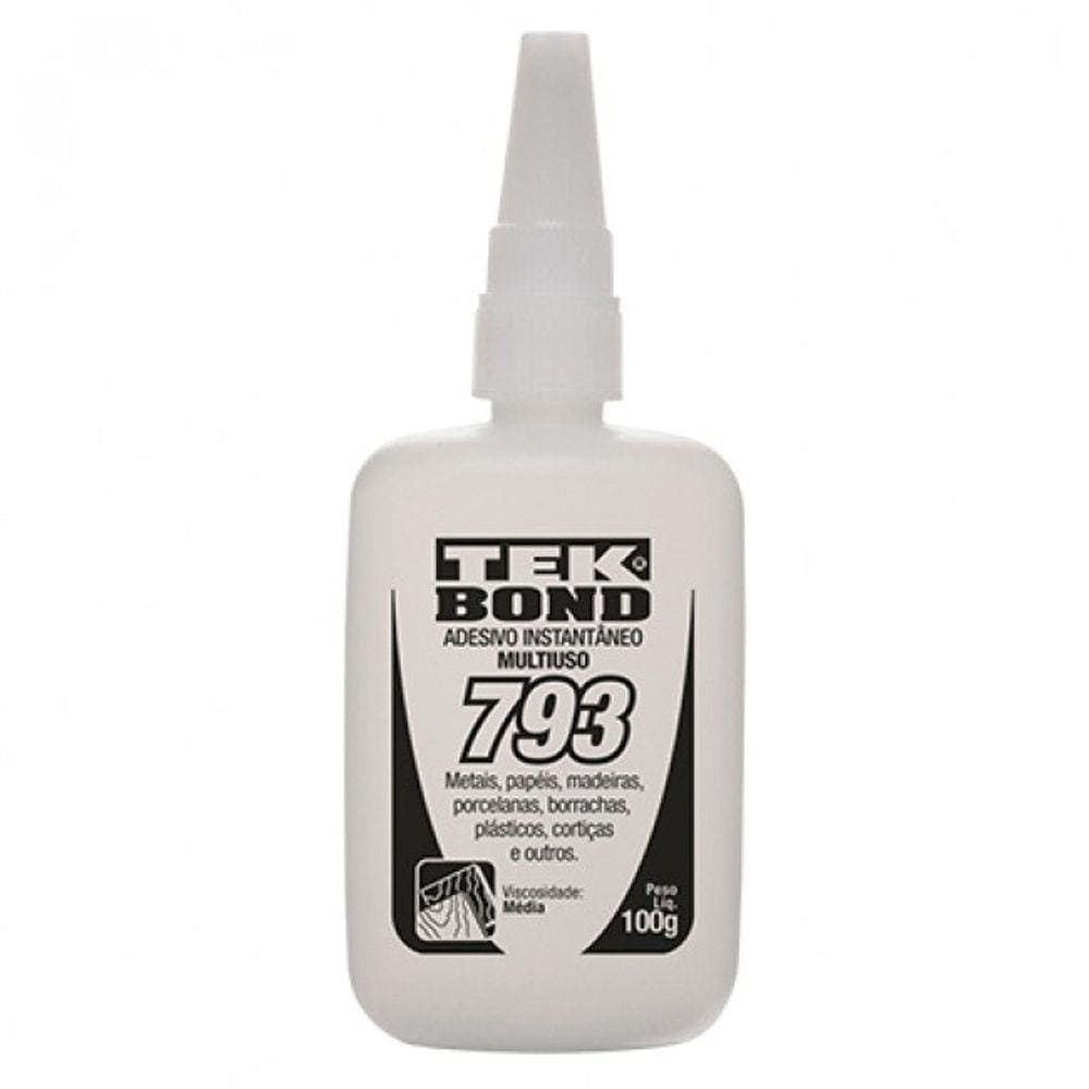 Colas Adesiva Instantânea Tek Bond 793 100g