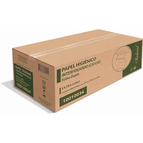Papel Higiênico Indaial Intercalado FD com 8.000 Unidades