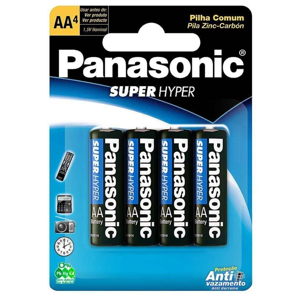 Pilha Zinco Pequena Aa  Com 04 Unidades