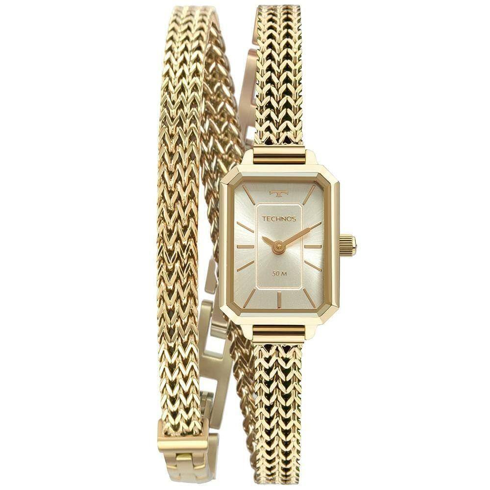 Relógio Technos Feminino Pulseira Dupla 5Y20Iv/1X