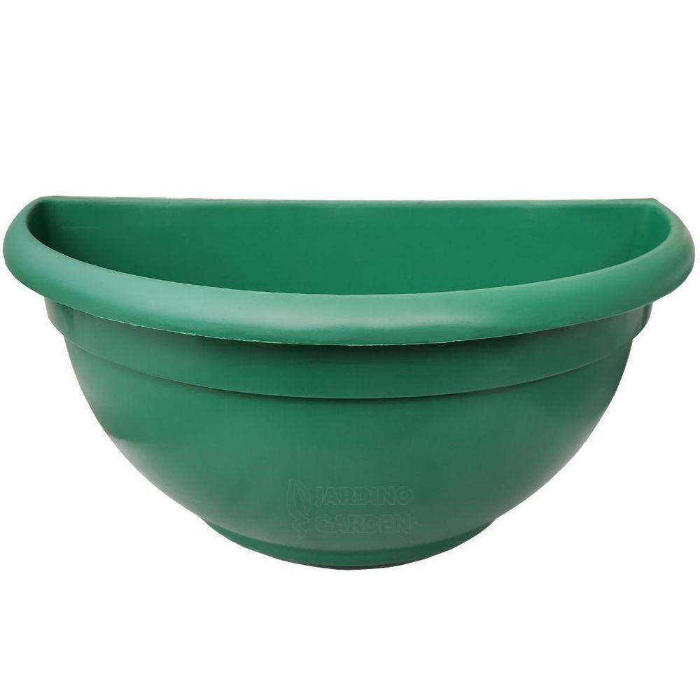 Vaso Plástico Parede Decorativo Verde Médio Mudas 5 Und