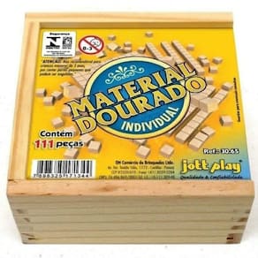 Material Dourado Individual 111 Peças- Pedagógico Montessori