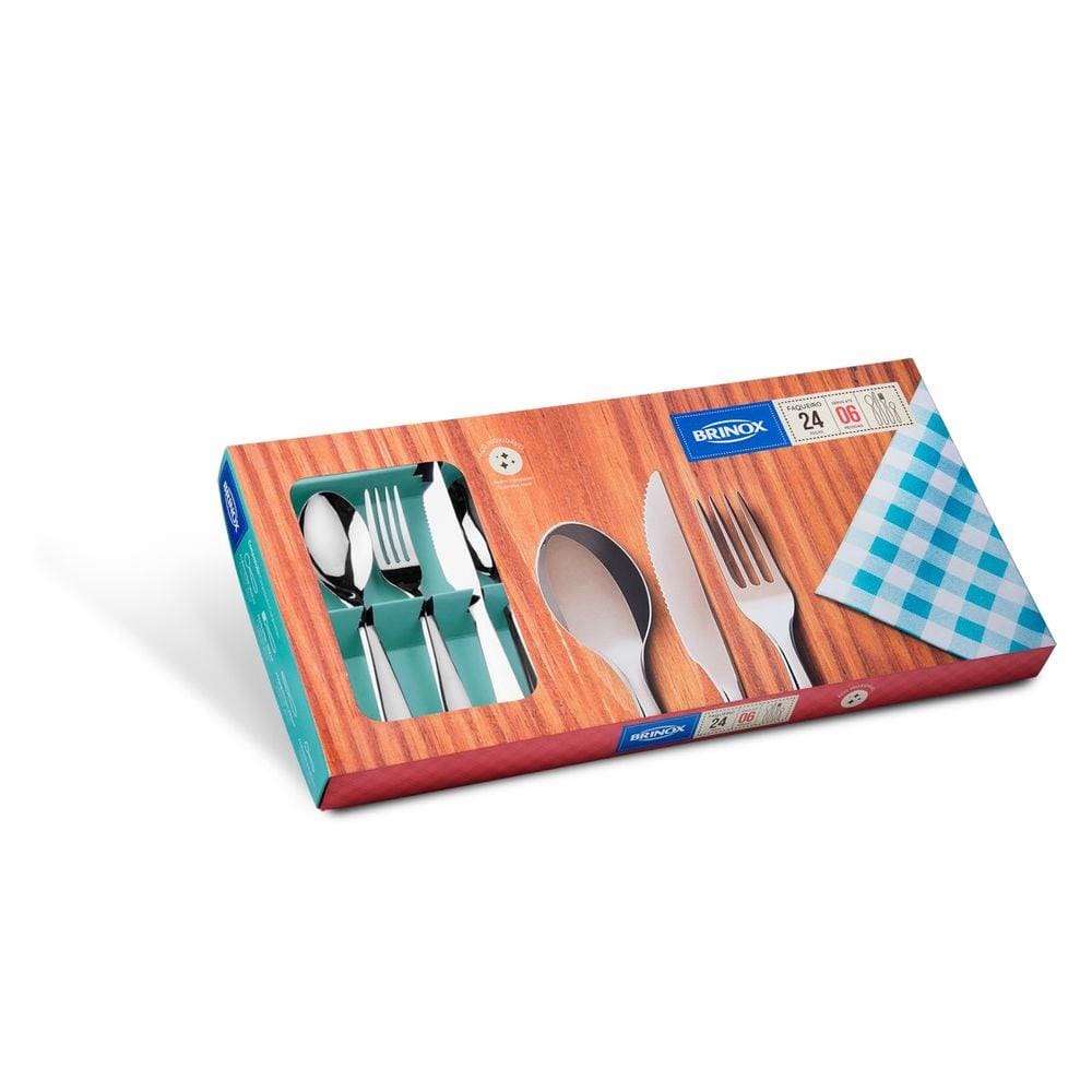 Faqueiro Bellagio 24 peças Brinox