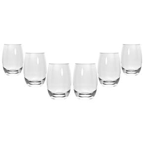 Jogo De Copos 6 Peças Aruba Transparente Sm 465Ml - Nadir