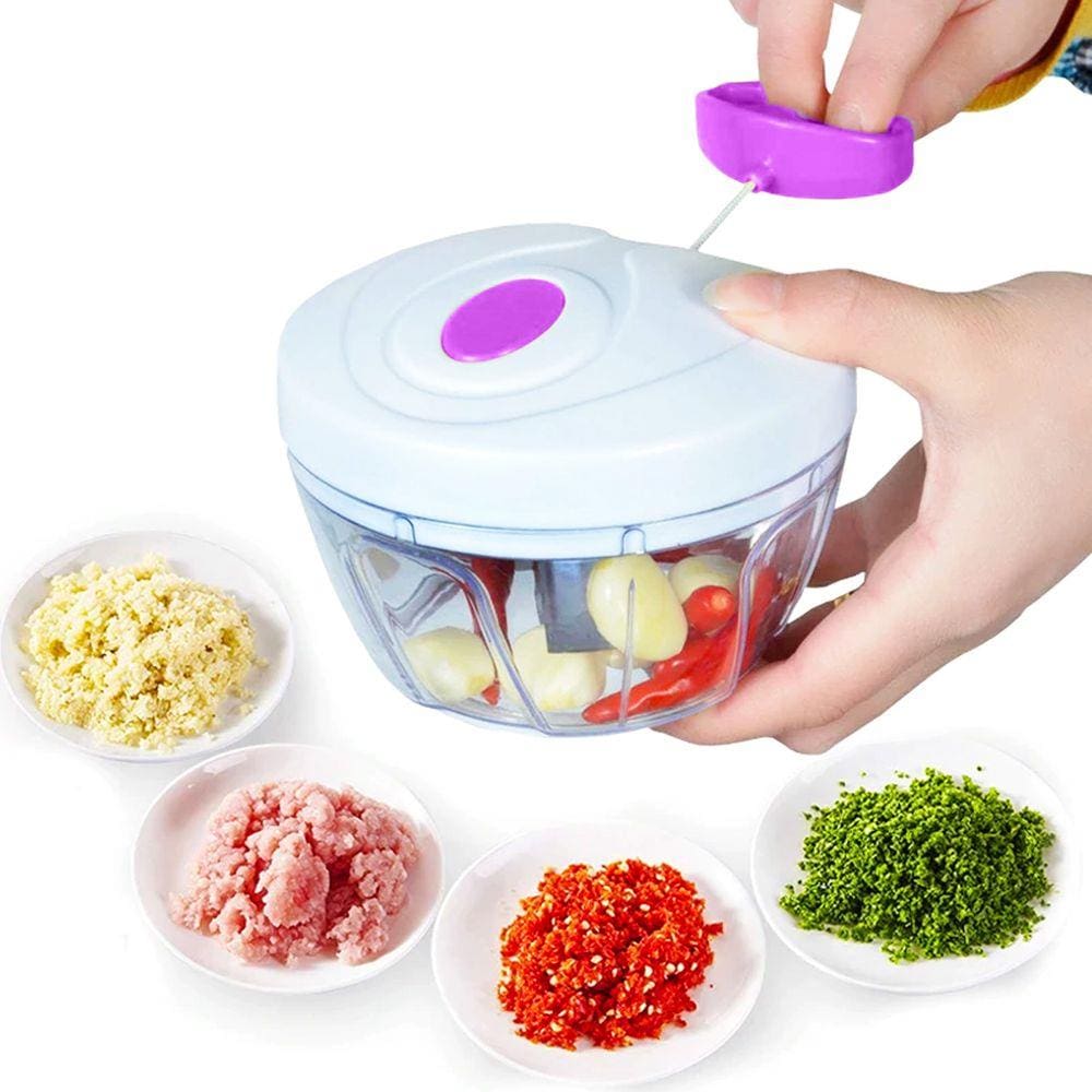 Processador E Triturador de Alho e Alimentos Manual 3 Lâminas