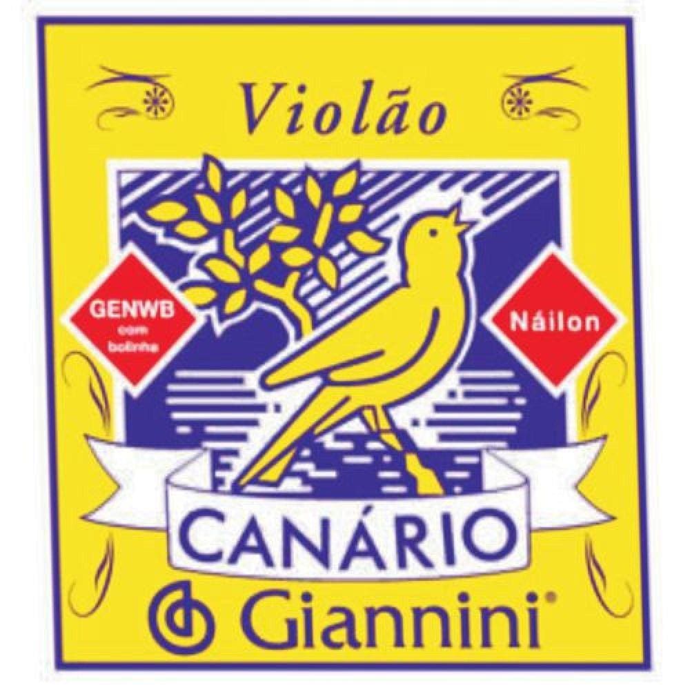Encordoamento Para Violão Genw Canário Nylon Médio Giannin