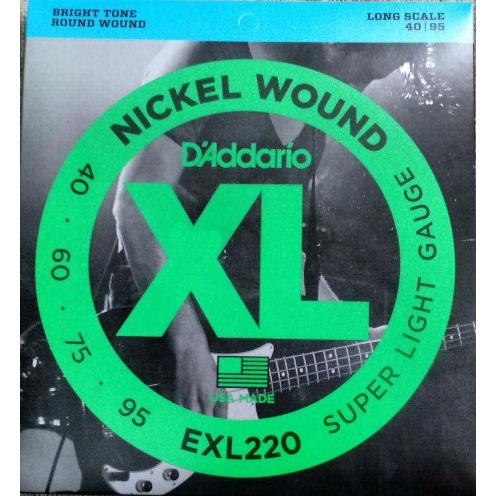Cordas para contrabaixo Exl220 040-095 - d`addario