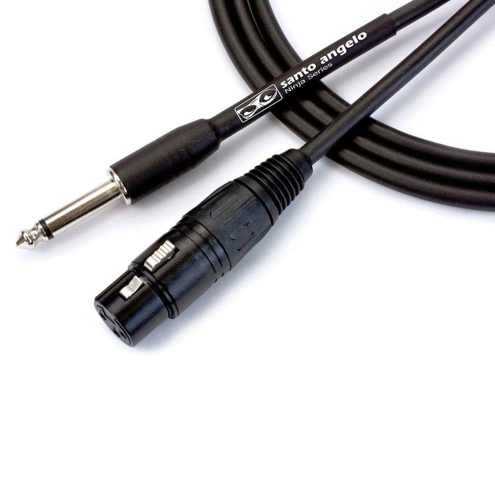 Cabo Para Microfone 6,10m XLR/P10 Ninja Santo Angelo