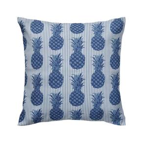 Capa de almofada VivaIN estampa abacaxi azul semi impermeável