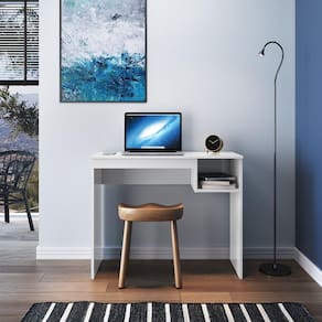 Escrivaninha 1 Nicho 91cm Office Noronha Genialflex Branco