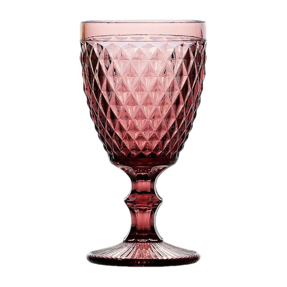 Jogo de Taças 06 Peças Bico de Abacaxi Lilas 260ml - Lyor
