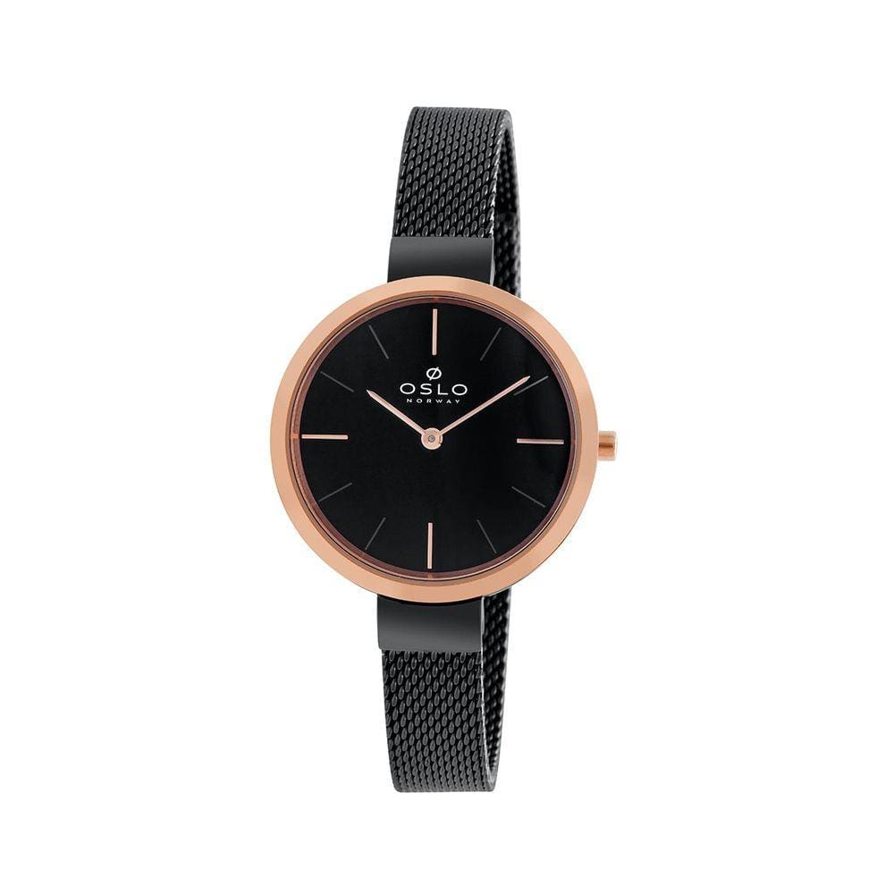 Relogio Feminino Preto Slim Oslo - OFTSSS9T0001