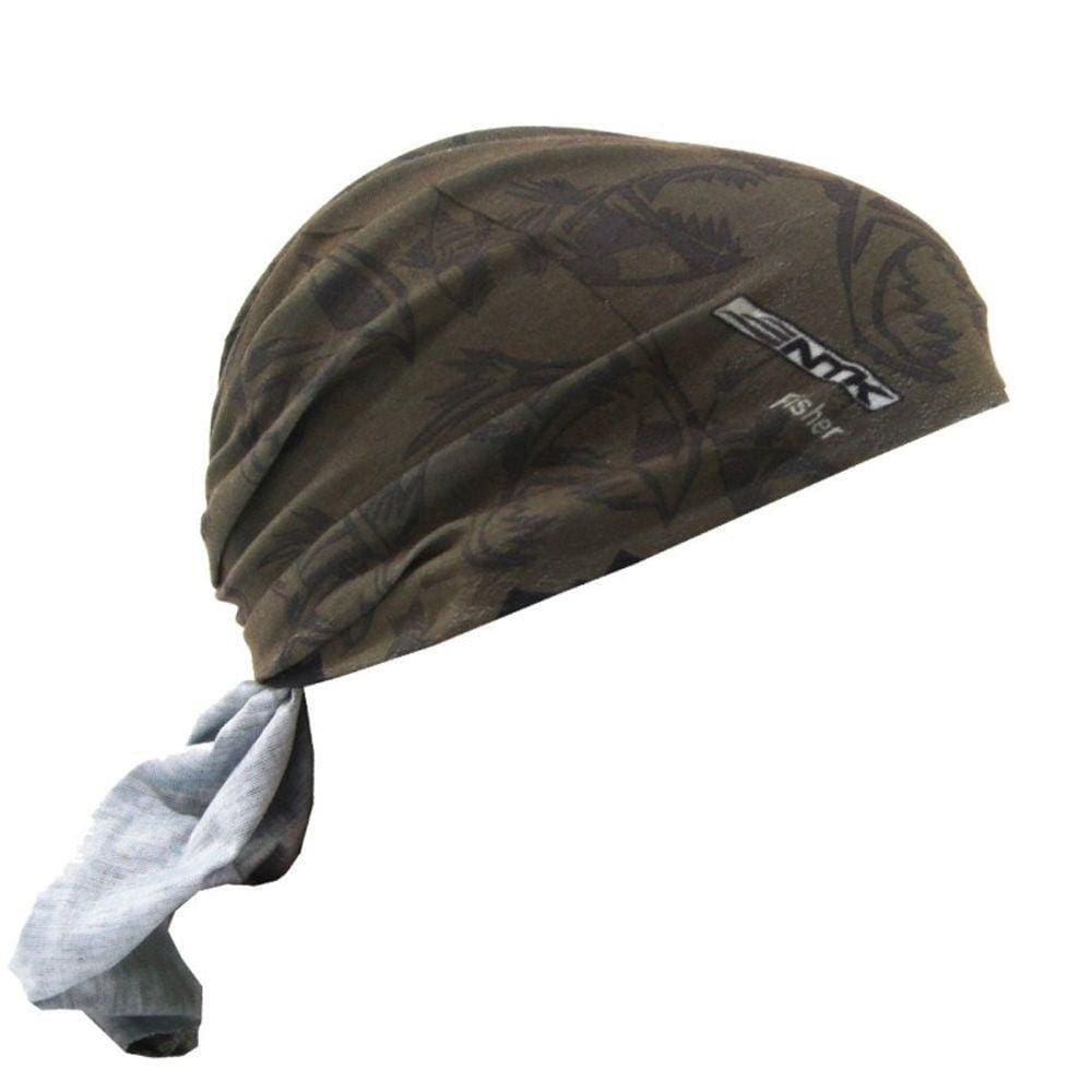 Bandana Touca Estampada Nautika Fisher FPS 50 Marrom