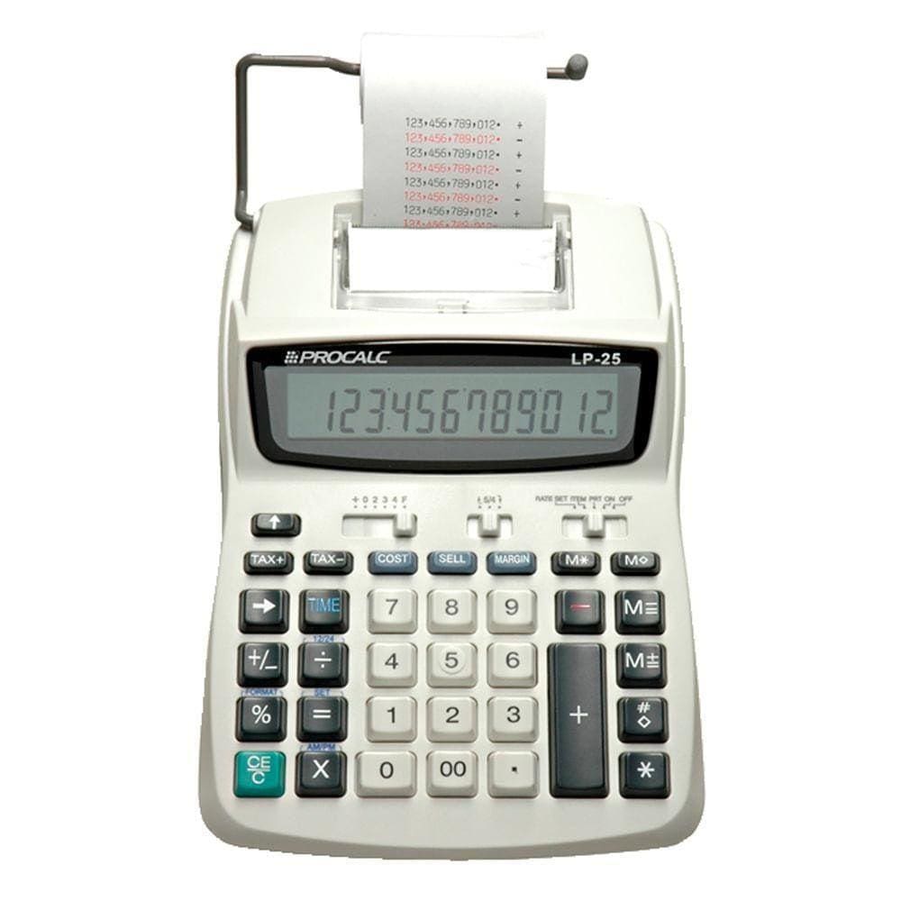 Calculadora De Mesa Com Bobina 12 Dígitos Lp25