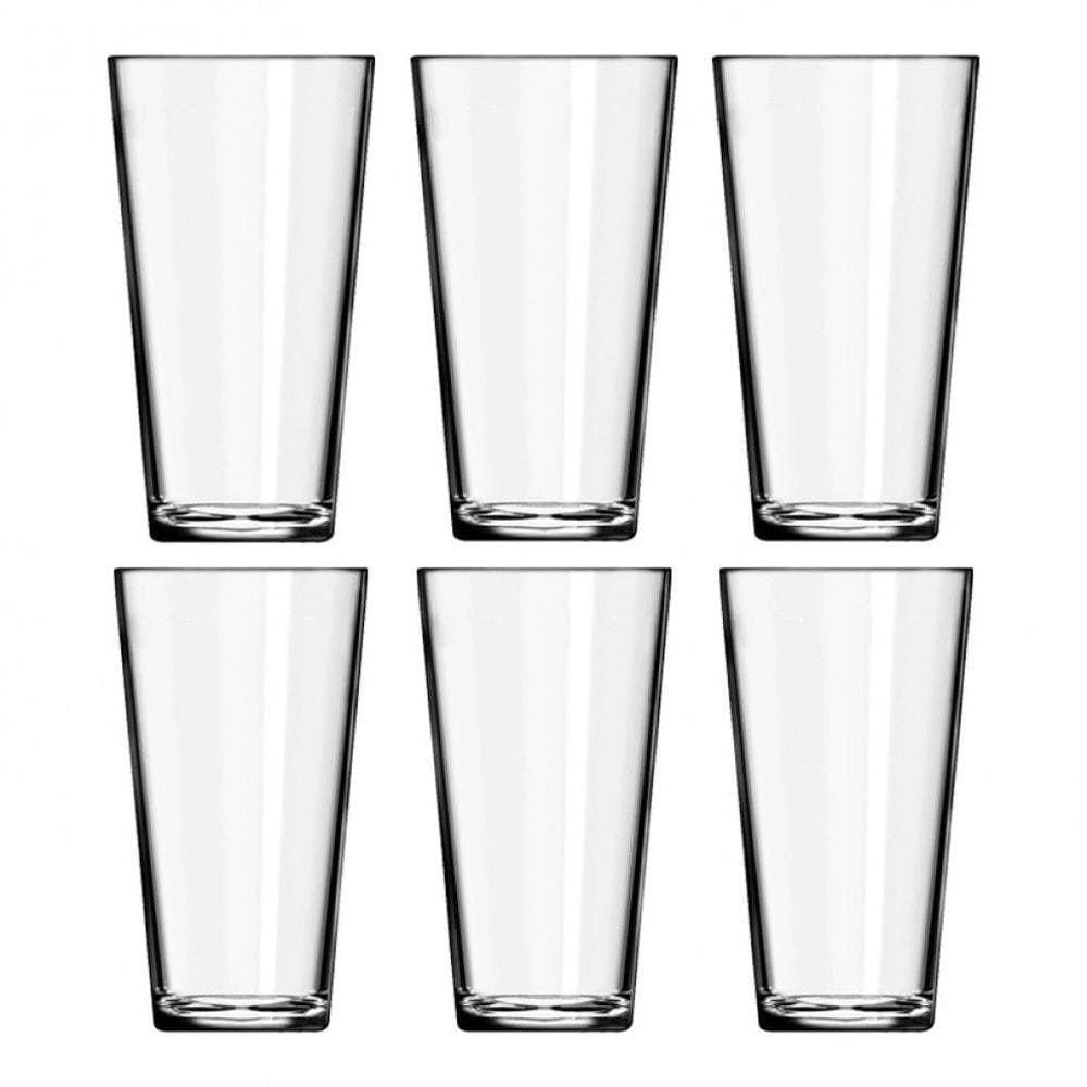 Jogo Com 6 Copos De Vidro 350 Ml Cairo Sm