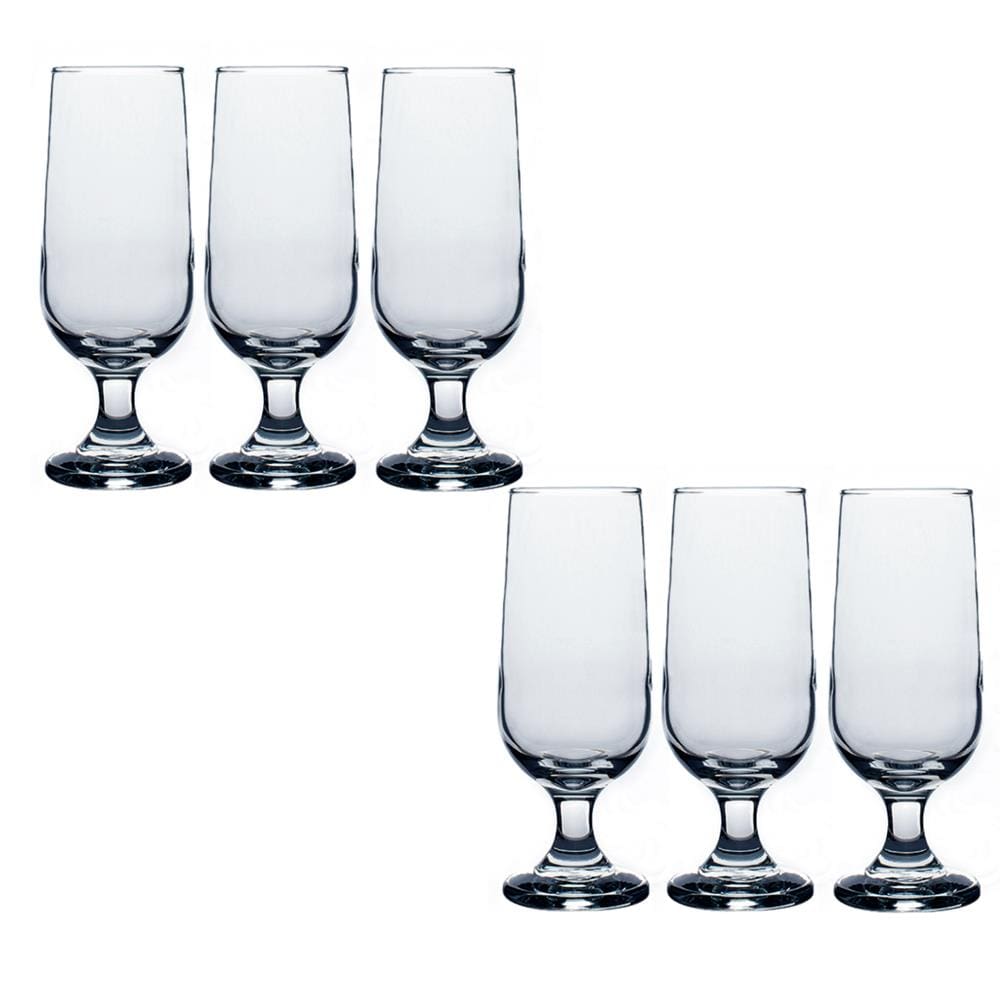 Taça De vidro Chopp 300ml Hannover Cerveja Casa Linda - 6Un